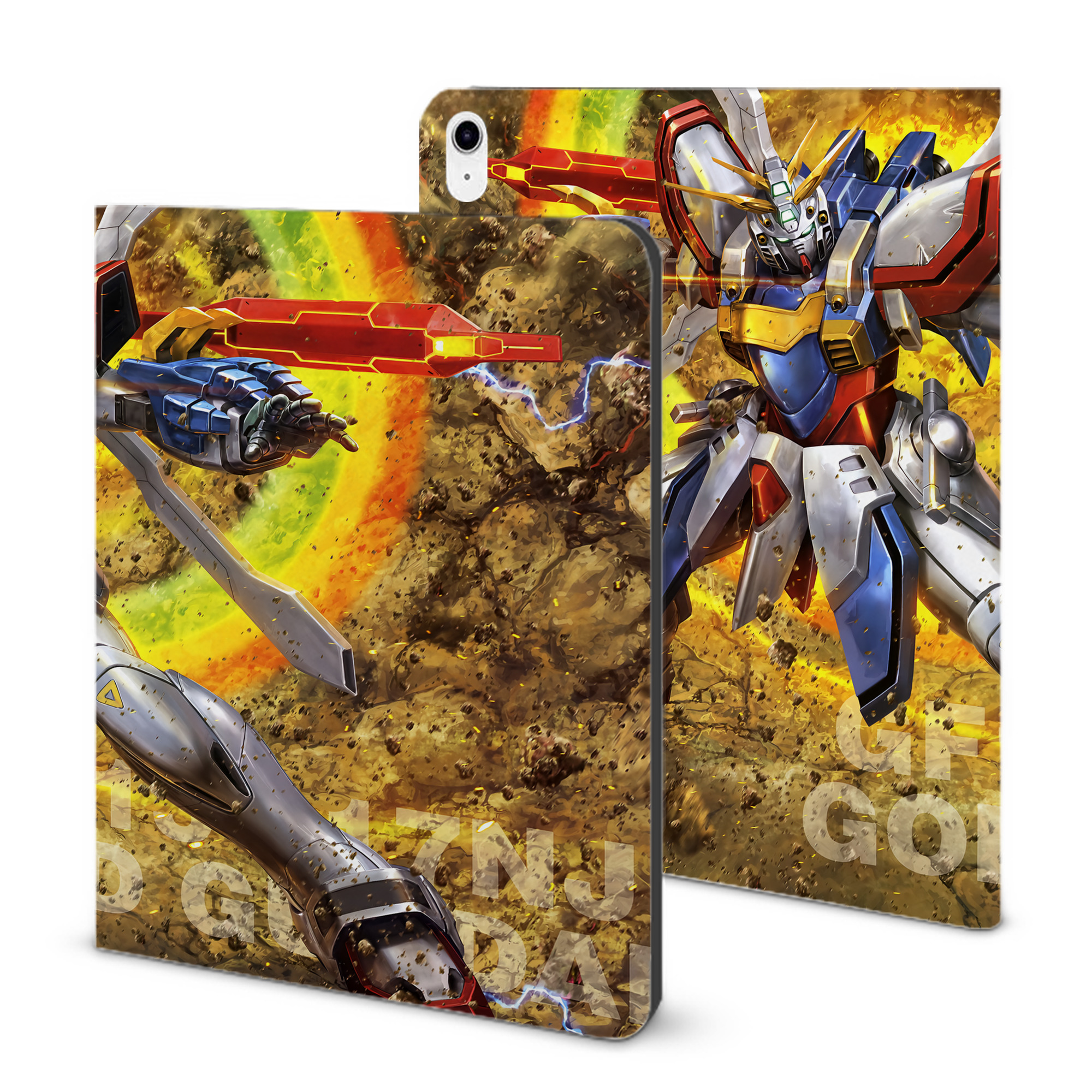（画像用） 機動戦士ガンダム Mobile Suit Gundam IPad ケース ブック型 PUレザー TPU 耐衝撃 軽量 薄型 ペン収納なし 全面保護 IPad 各モデル対応
